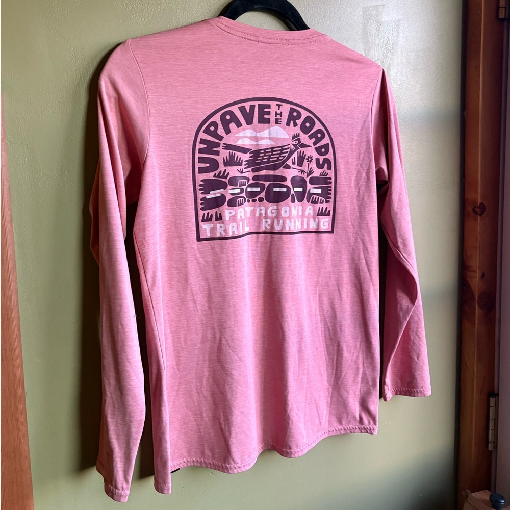 Patagonia Pink Trail Running Graphic Shirt